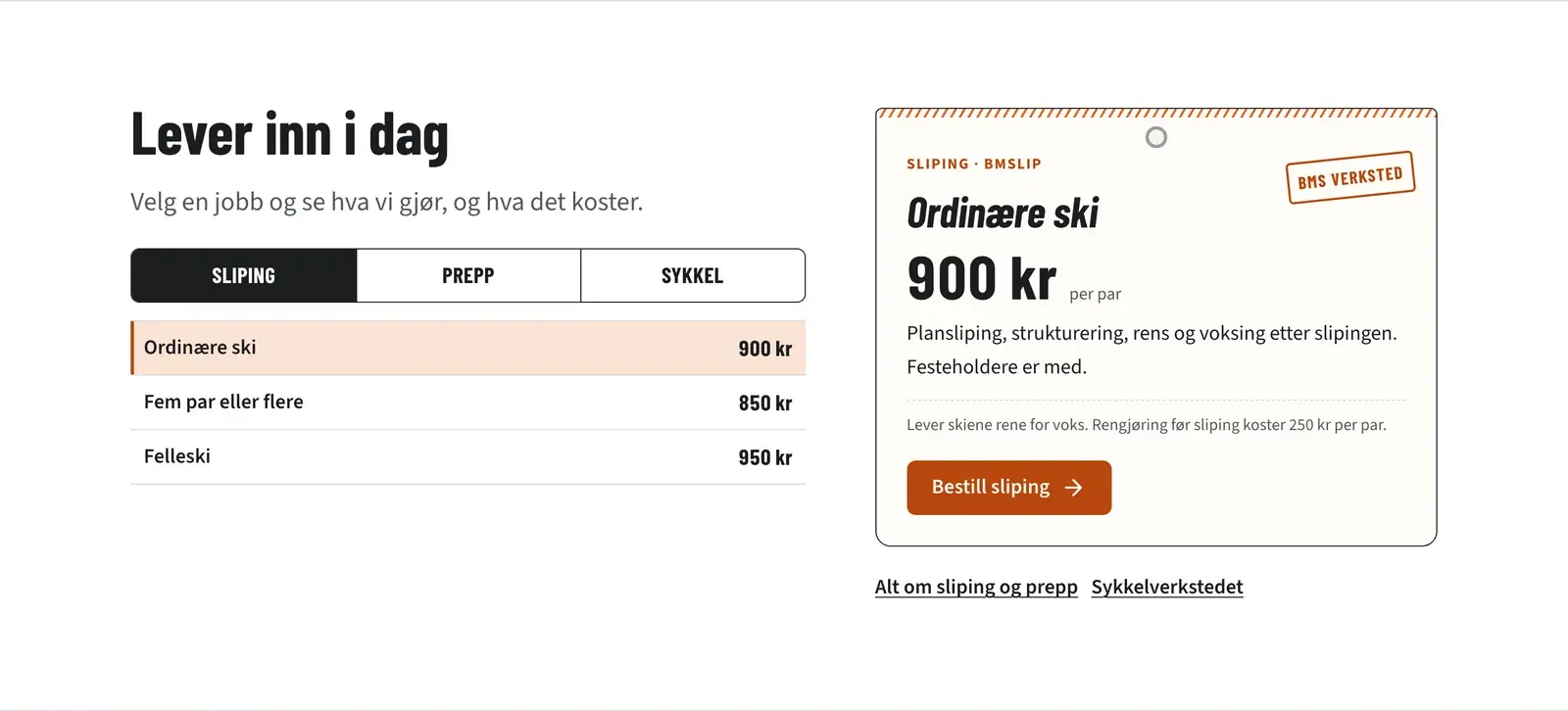 Verkstedet først,
ikke kampanjer, på siden